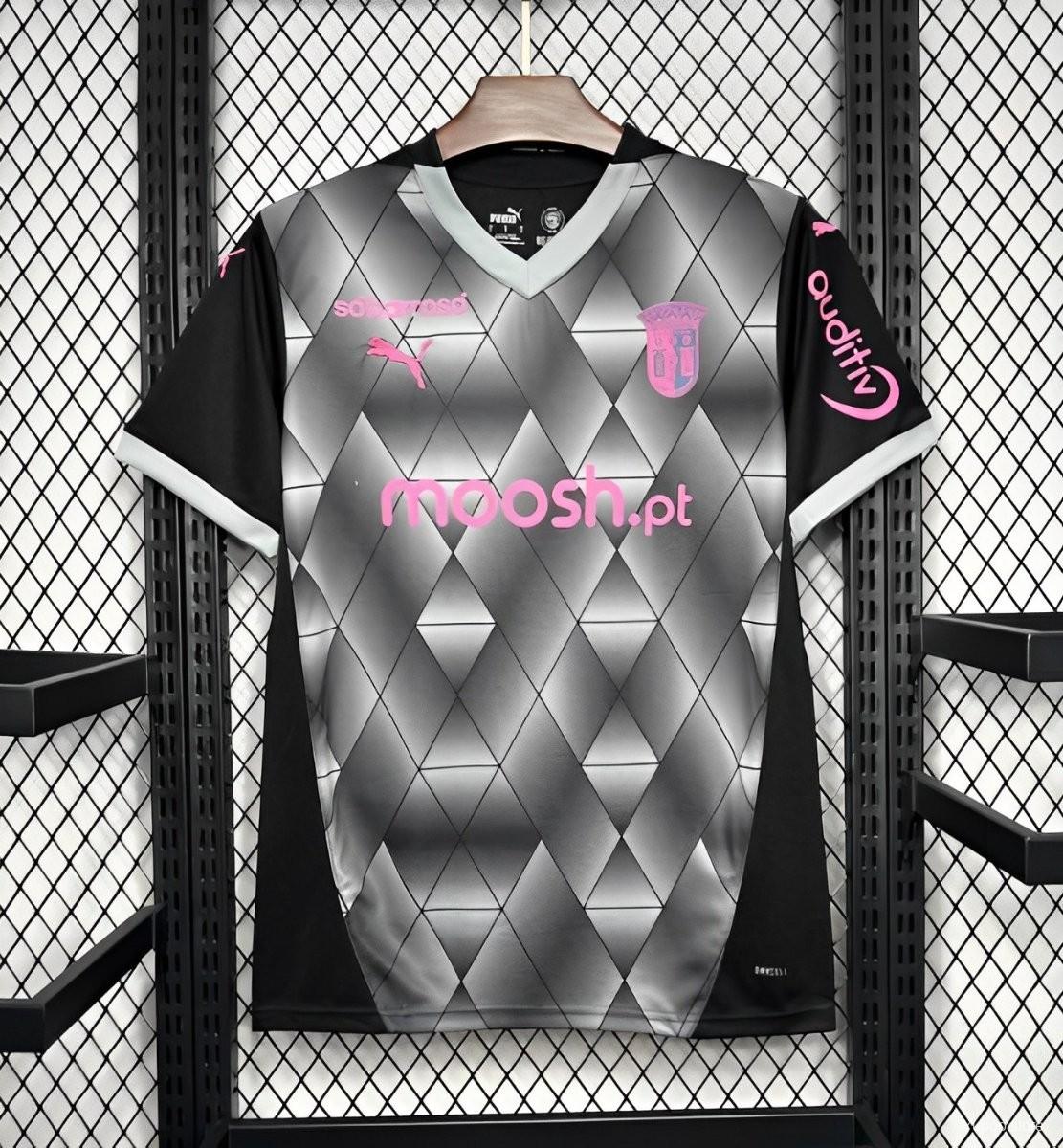Camiseta de fútbol SC Braga 2024/25 VISITANTE MANGA CORTA VERSION FAN